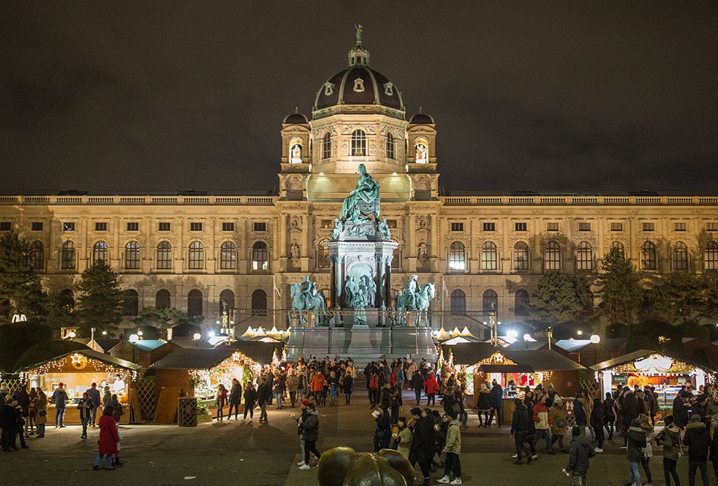 Vienna Christmas Market on Maria Theresia Square